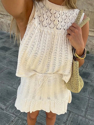 Gracey - Mesh-Set mit Top und Minirock