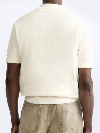 Elegantes Strickpolo mit Reißverschluss