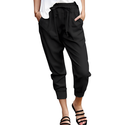 Alessandra - Damen Stoffhose Slim Fit Tunnelzug