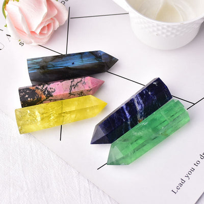 Kristall Miniatur Obelisk Dekor