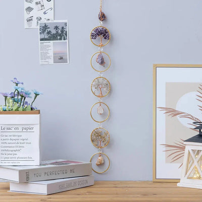 Kristallring Stein Wandbehang