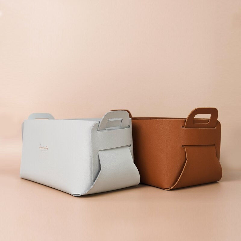 Kunstleder Aufbewahrungskörbe