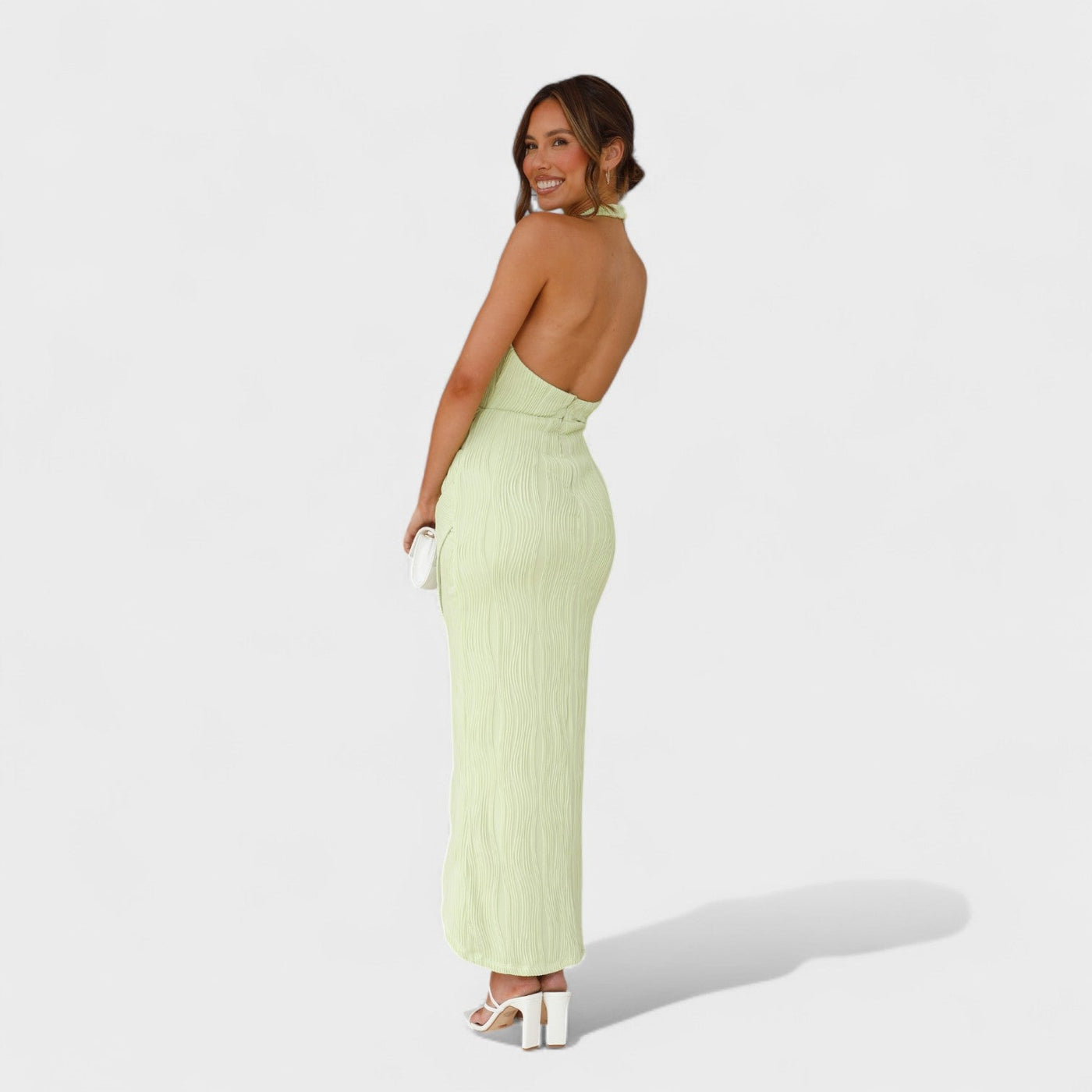 Camila - Langes plissiertes Kleid