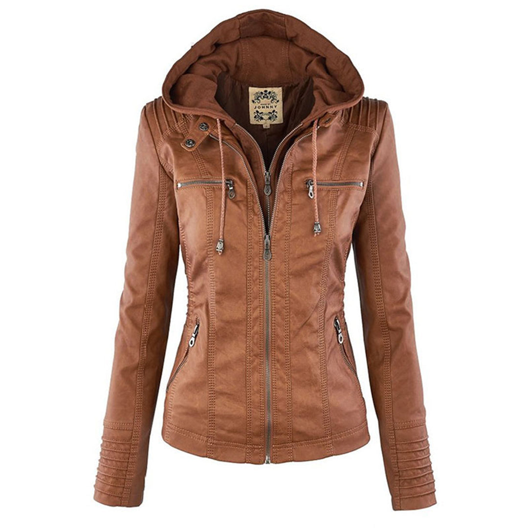 Kiara - Damen-Winter-Lederjacke für stilvolle Wärme