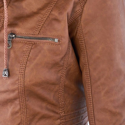 Kiara - Damen-Winter-Lederjacke für stilvolle Wärme