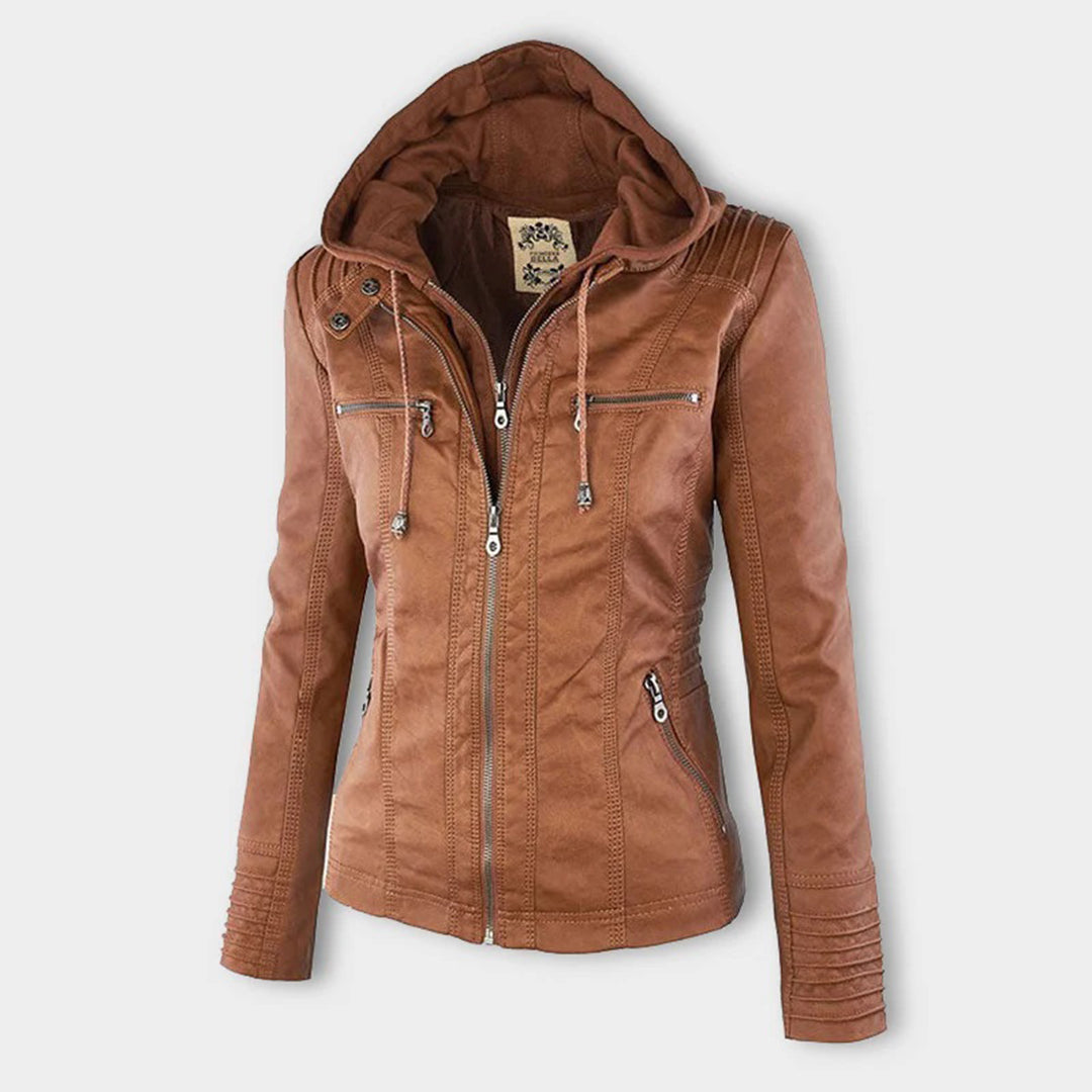Kiara - Damen-Winter-Lederjacke für stilvolle Wärme