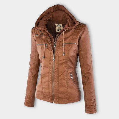 Kiara - Damen-Winter-Lederjacke für stilvolle Wärme