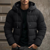 Stylische Warme Winterjacke für Herren in Schwarz