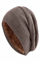 Lässige Slouchy-Strickmütze - Charlie in Khaki