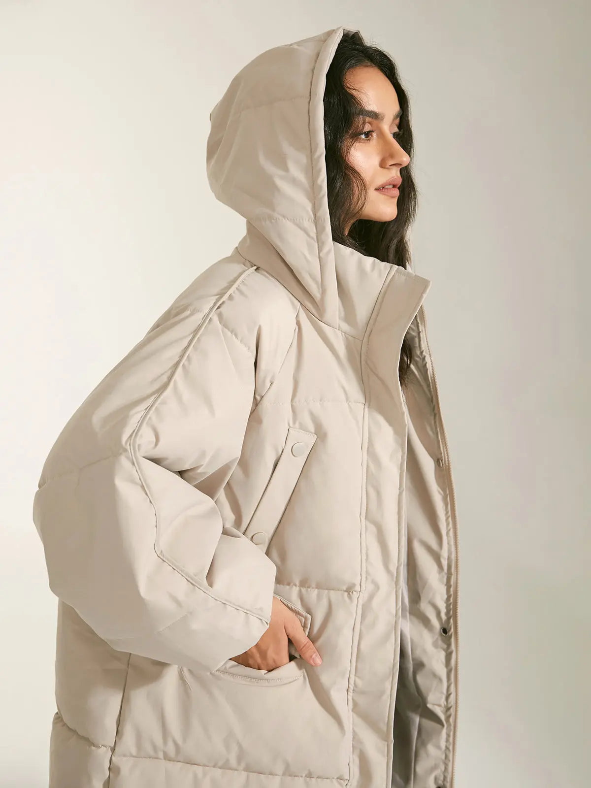 Laura | Elegant Damen Parka Winter mit Kapuze