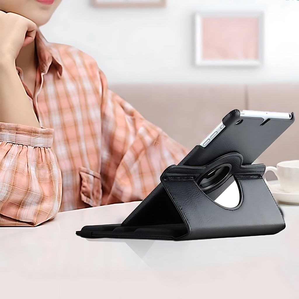 Leder-Folio-Hülle mit Kickstand für iPad