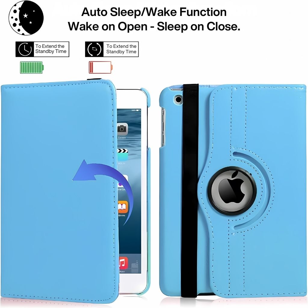 Leder-Folio-Hülle mit Kickstand für iPad