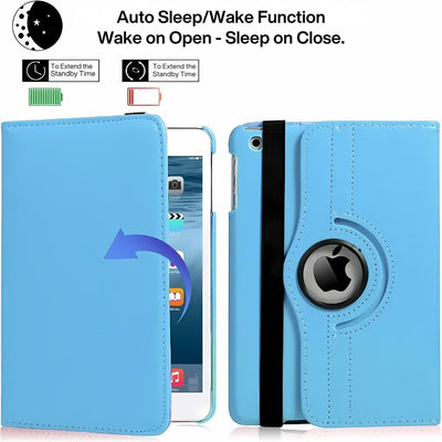 Leder-Folio-Hülle mit Kickstand für iPad