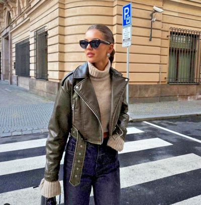 Melugrace-Lederjacke Damen
