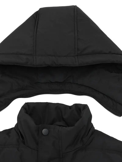 Leon | Warme Pufferjacke Schwarz für Herren Winter