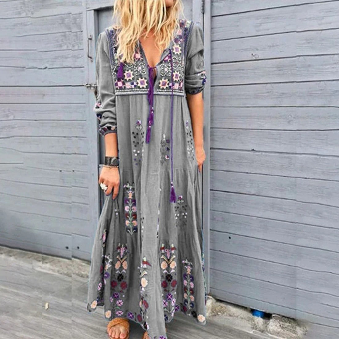 Leona | Luftiges Boho-Maxikleid für Sommerabenteuer