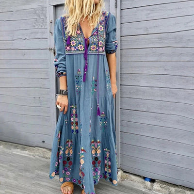 Leona | Luftiges Boho-Maxikleid für Sommerabenteuer
