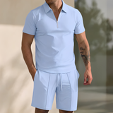 Giovanni – Modernes und Bequemes Herren-Set in Blau