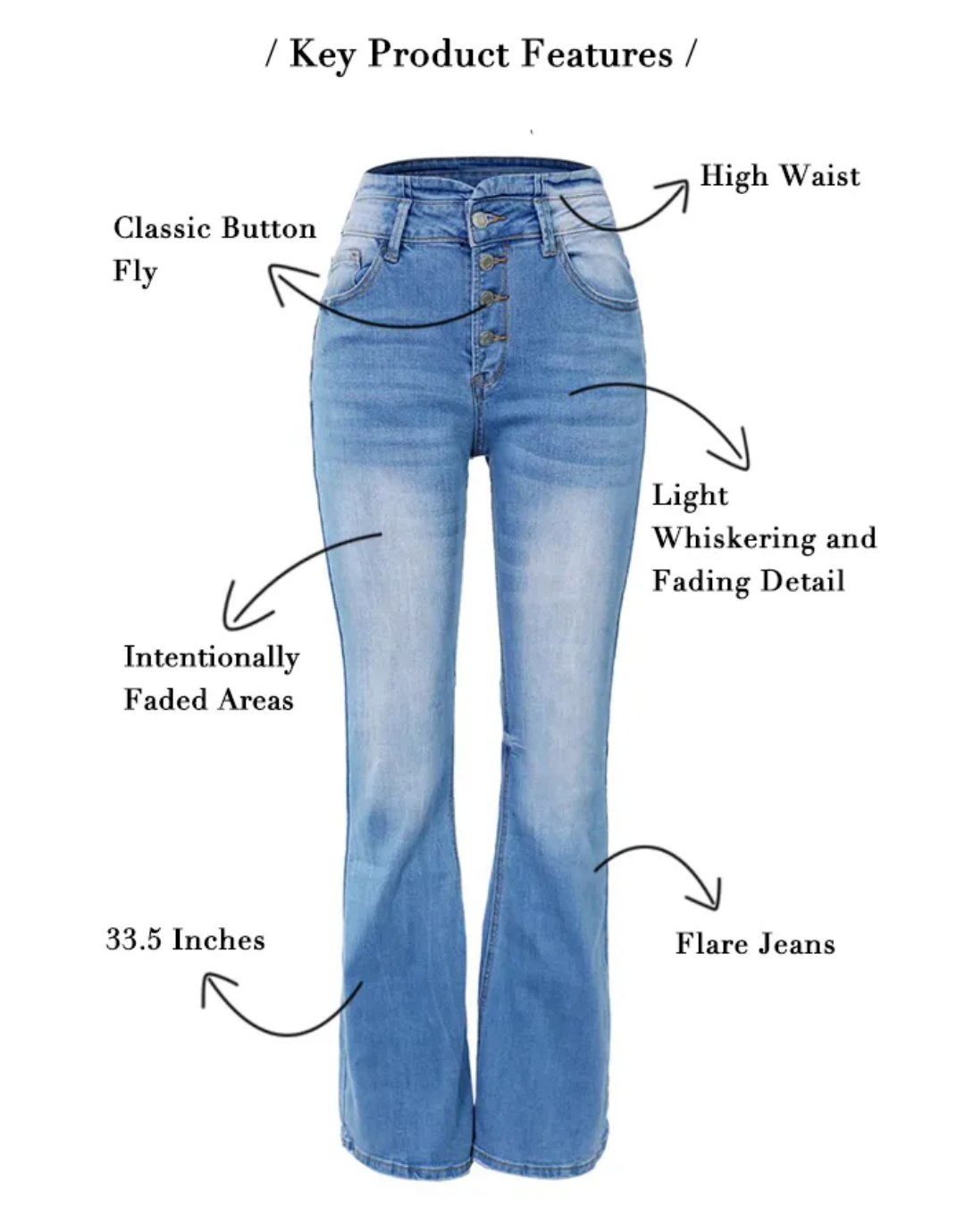 Demi™ - Sexy Strumpfjeans mit hoher Taille