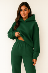 Loungewear-Set Mit Kapuze - Alexia in Dunkelgrün
