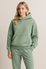 Loungewear-Set Mit Kapuze - Alexia in Grün
