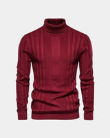 Lucas | Herren Pullover Hoher Kragen – Rollkragen Pullover Herren in Rot