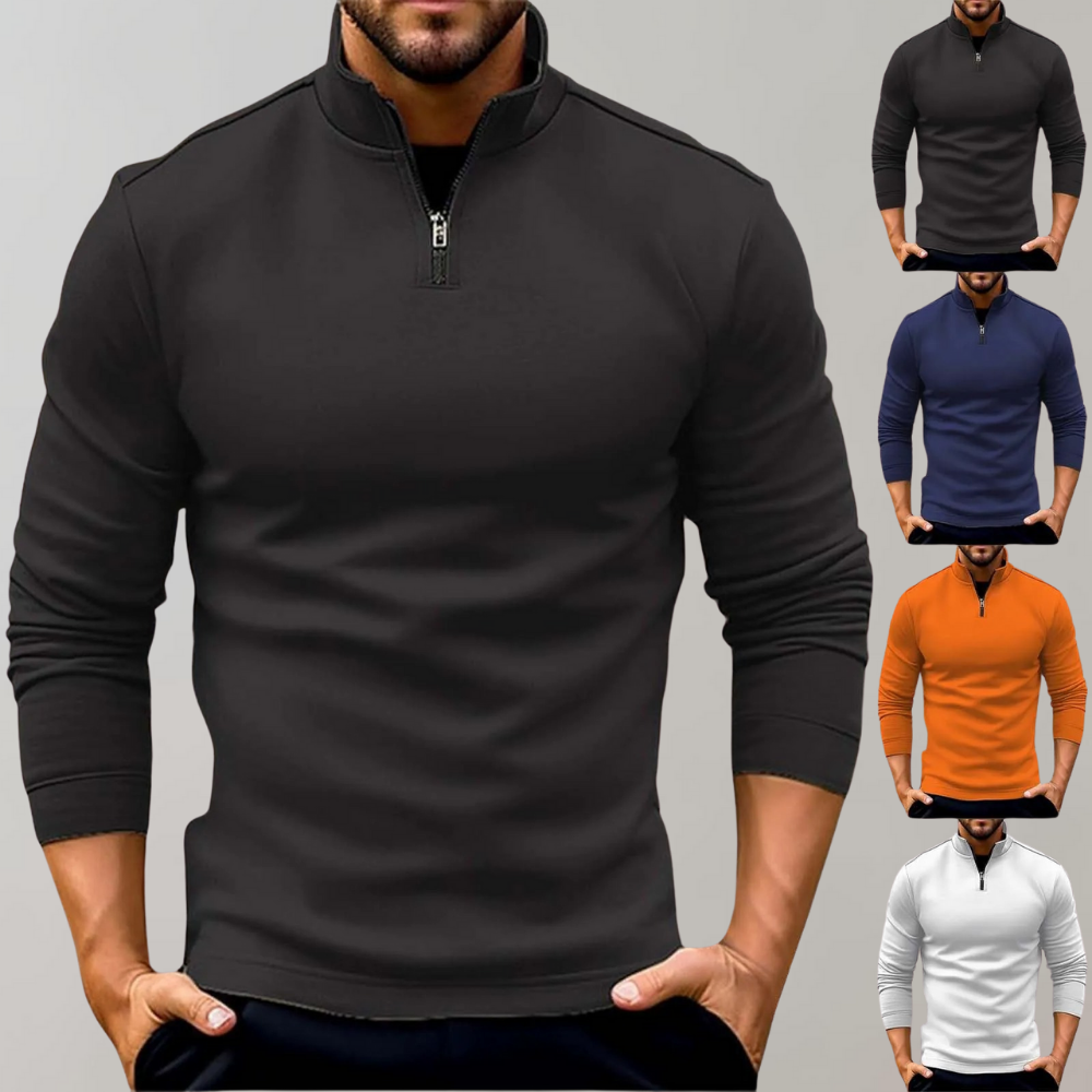 Cesar - Herren-Pullover mit Reißverschluss für lässige Eleganz