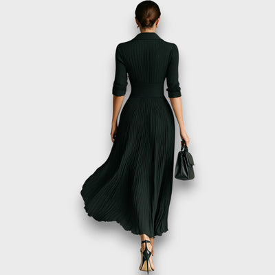 Larisse – Maxi-Kleid mit Reverskragen