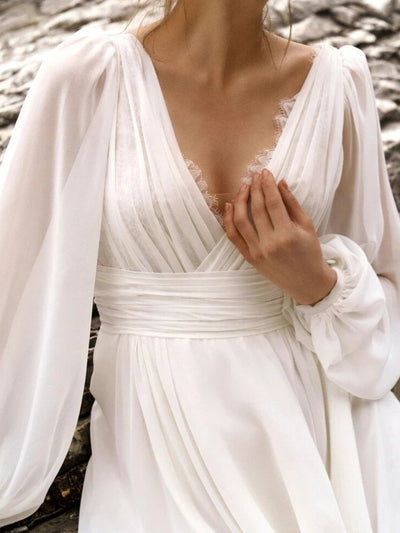 Boho Strand Hochzeitskleid für Damen | Maxi