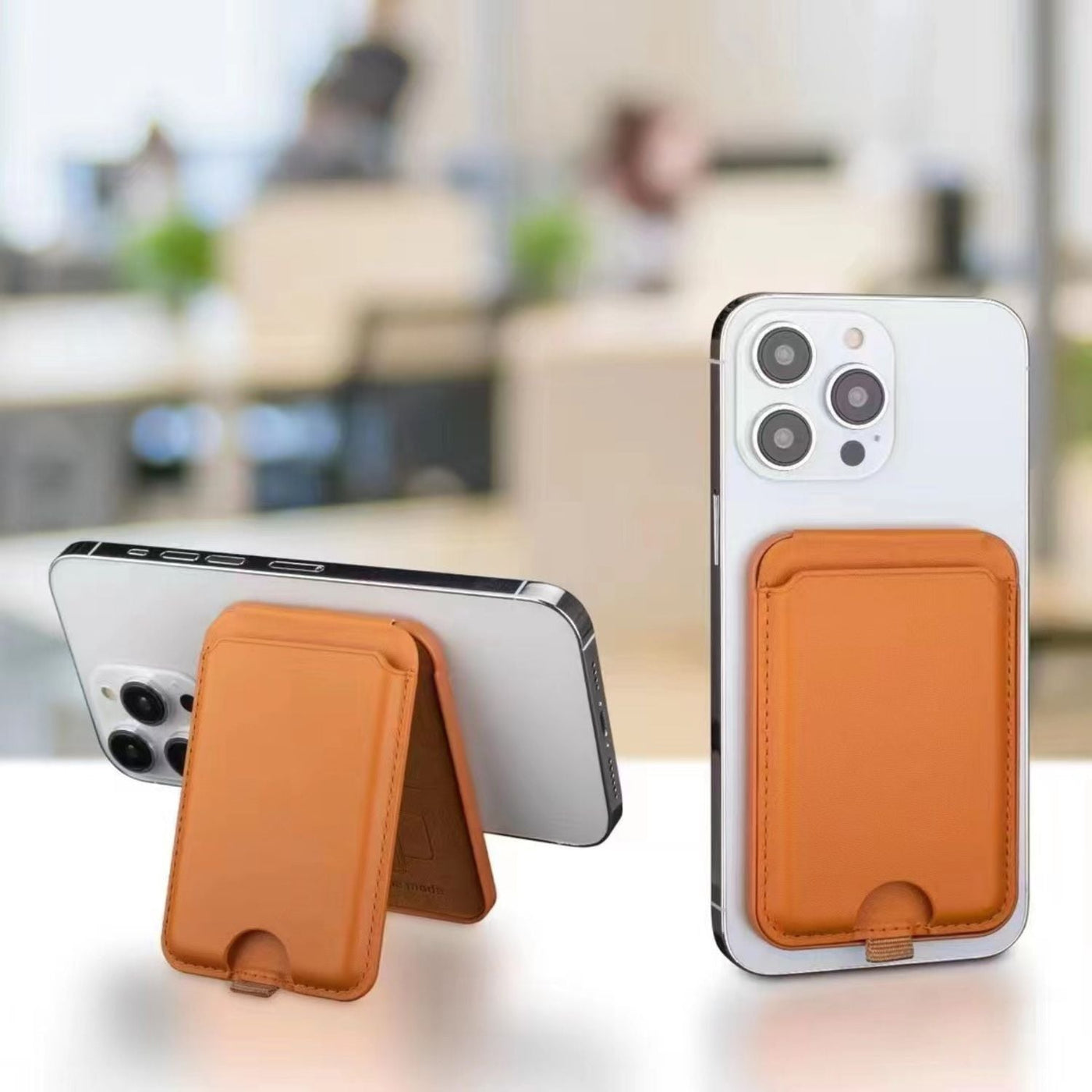 Magnetische Geldbörse mit Ständer