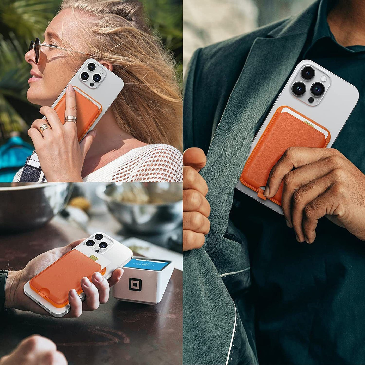 Magnetische Geldbörse mit Ständer