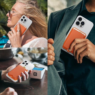 Magnetische Geldbörse mit Ständer