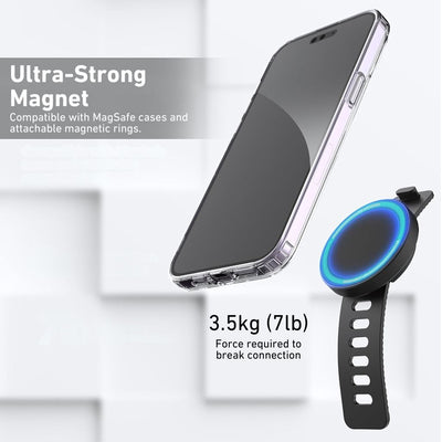 Magnetischer Telefonhalter für das Fitnessstudio, Fahrräder, Kinderwagen und magnetische Oberflächen