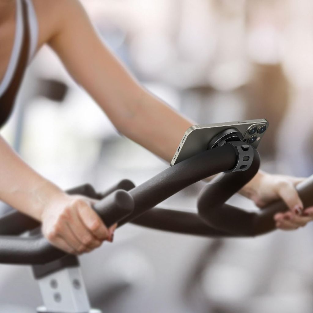 Magnetischer Telefonhalter für das Fitnessstudio, Fahrräder, Kinderwagen und magnetische Oberflächen