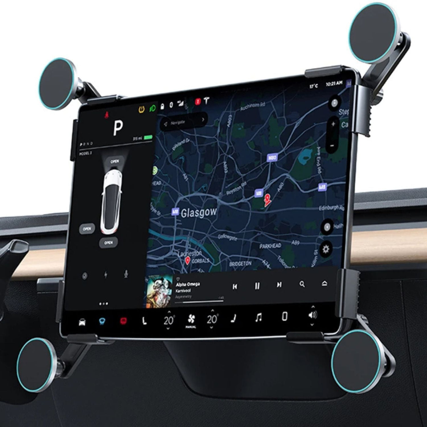 Magnetisches Auto-Ladegerät & Handyhalter für Tesla