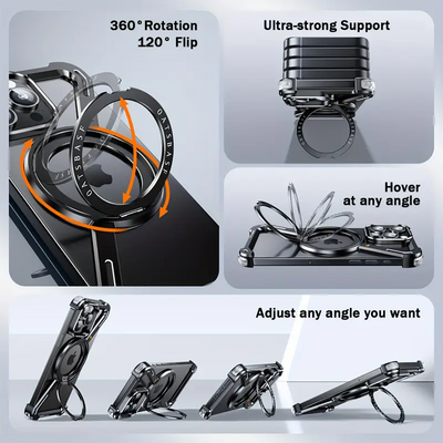 Magsafe Halterung 360° drehbare Metallhülle für iPhone