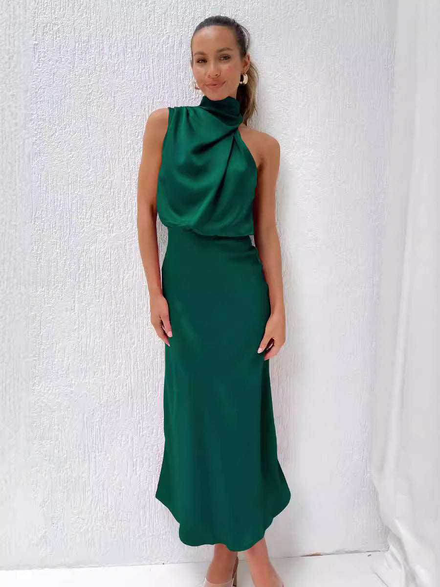 Lydia | Langes Kleid mit Halterneck