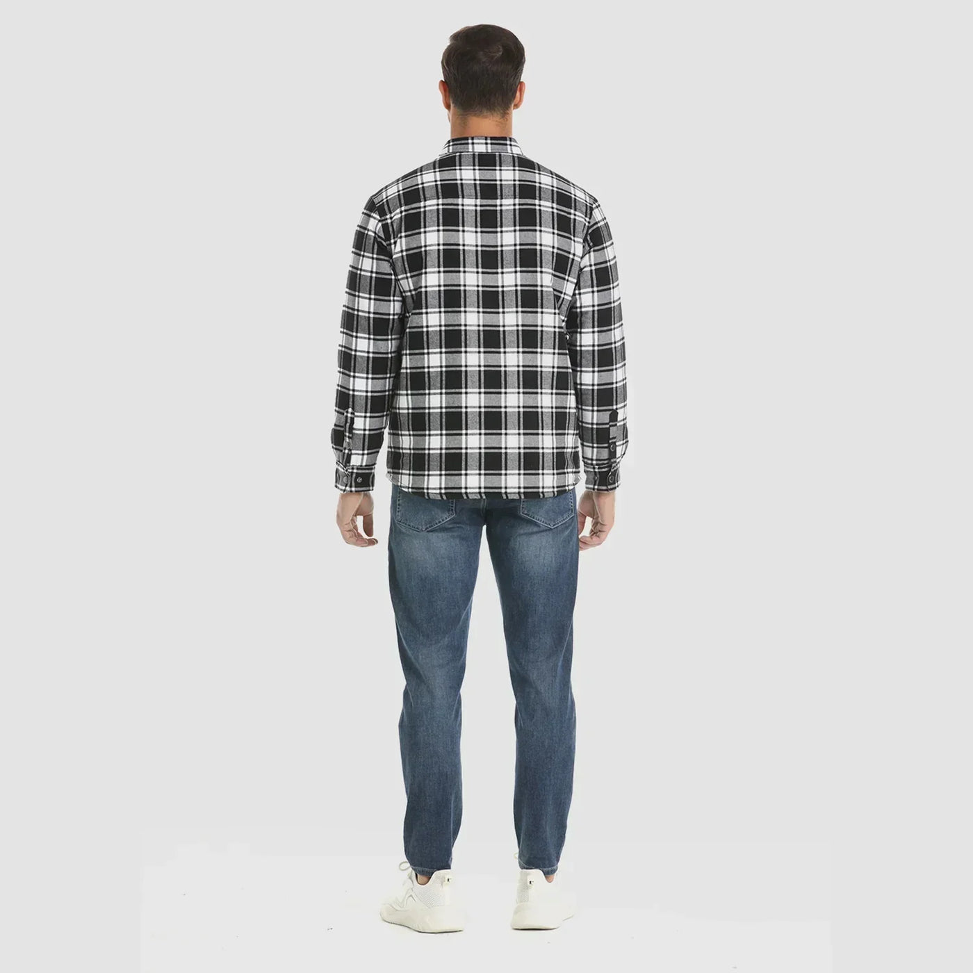 Delio - Herren Flanelljacke Warm und Bequem