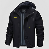 Febous - Trendige Winterjacke für Herren in Schwarz