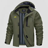 Febous - Trendige Winterjacke für Herren in Dunkelgrün
