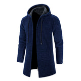 Neve | Wolljacke mit Kapuze für Männer in Marineblau