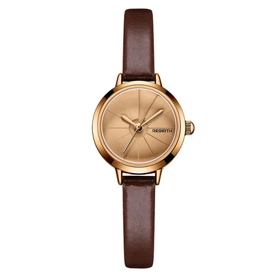 Mini Vintage Lederuhr für Frauen