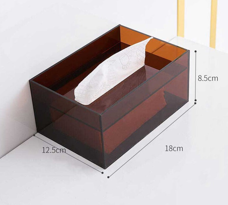 Minimalistische Bunte Acryl-Gewebebox – Stilvoller und Funktionaler Taschentuchhalter
