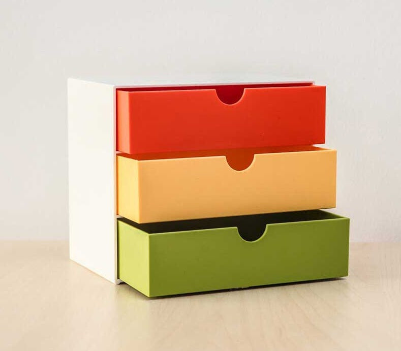 Minimalistische Schreibtisch Schmuck Kosmetik Büro Aufbewahrungs-Schublade