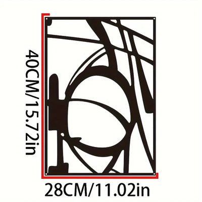 Minimalistische abstrakte Metallwandkunst