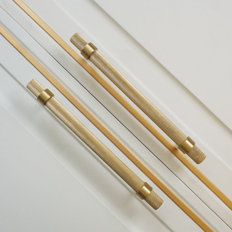 Moderne Texturierte Messing Schrank- und Schubladengriffe