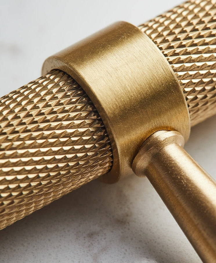 Moderne Texturierte Messing Schrank- und Schubladengriffe