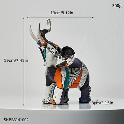 Modernes Elefantenkunstwerk: Nordic Decor