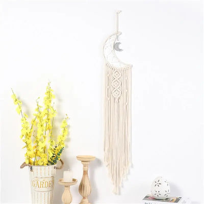 Mondlicht Makramee Wandbehang