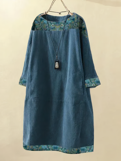 Nancy - Lockeres Kleid aus Kord